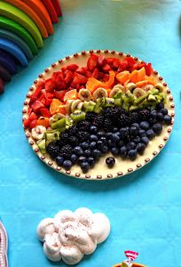 Salade de fruits arc en ciel